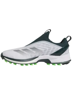 Adidas Adizero ZG BOA Spikeless Golf Shoes - Ftwr White/Aurora Ivy/Lime Burst