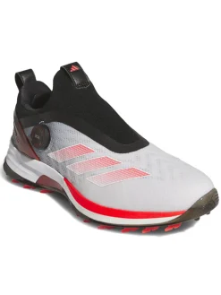 Adidas Adizero ZG BOA Spikeless Golf Shoes - Ftwr White/Lucid Red/Core Black