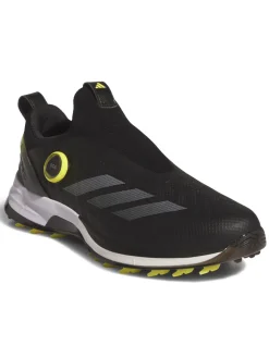 Adidas Adizero ZG BOA Spikeless Golf Shoes - Core Black/Silver Met./Pure Sulfur