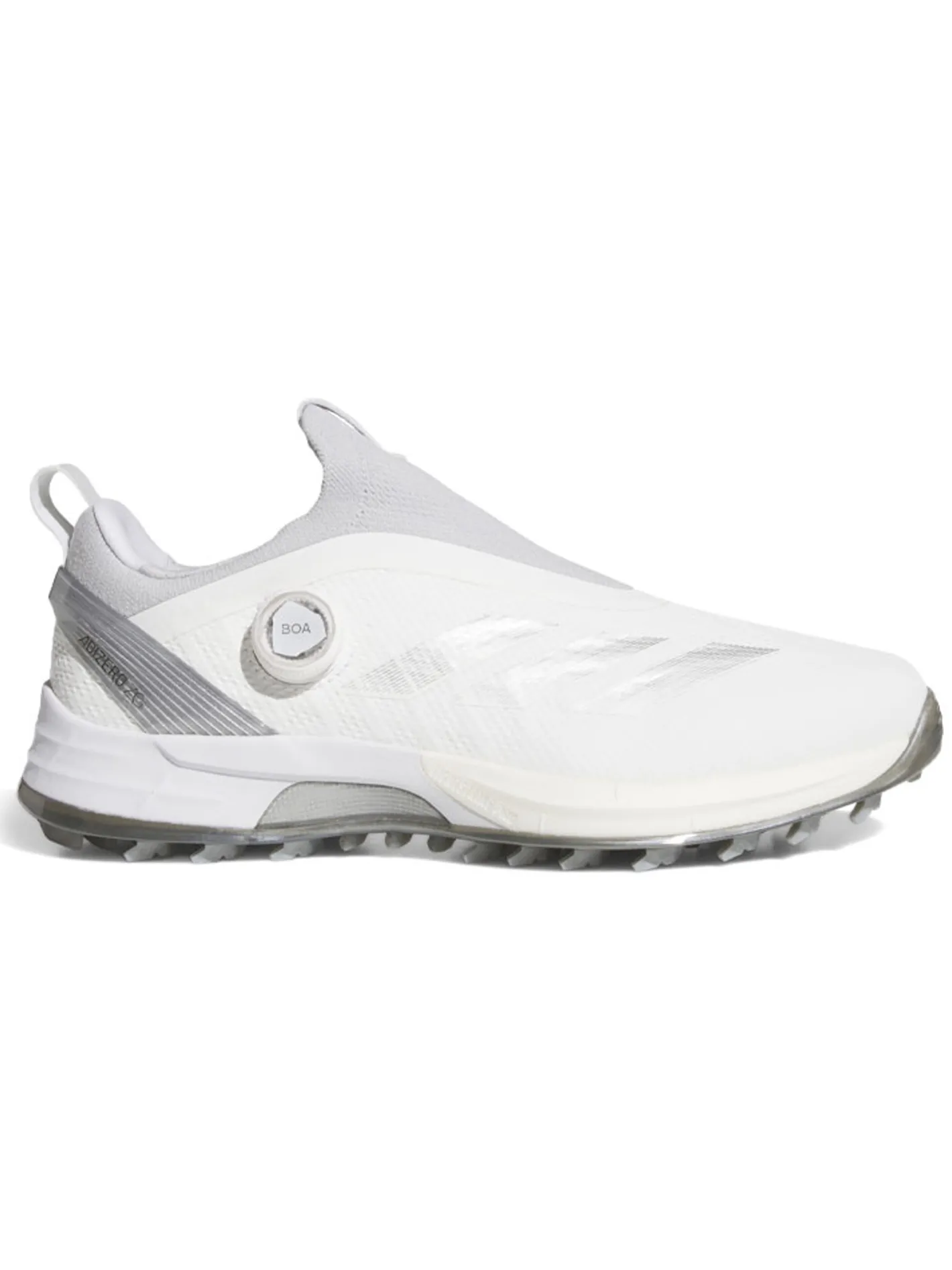 Adidas Adizero ZG BOA Spikeless Golf Shoes - Ftwr White/Silver Met./Solid Grey