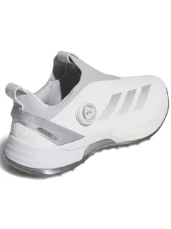Adidas Adizero ZG BOA Spikeless Golf Shoes - Ftwr White/Silver Met./Solid Grey