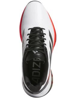 Adidas Adizero ZG Spikeless Golf Shoes - Ftwr White/Lucid Red/Core Black
