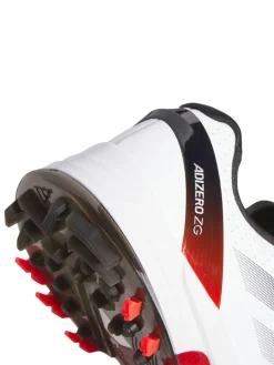 Adidas Adizero ZG Spikeless Golf Shoes - Ftwr White/Lucid Red/Core Black