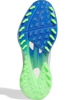 Adidas Adizero ZG Spikeless Golf Shoes - Ftwr White/Silver Met/Lime Burst