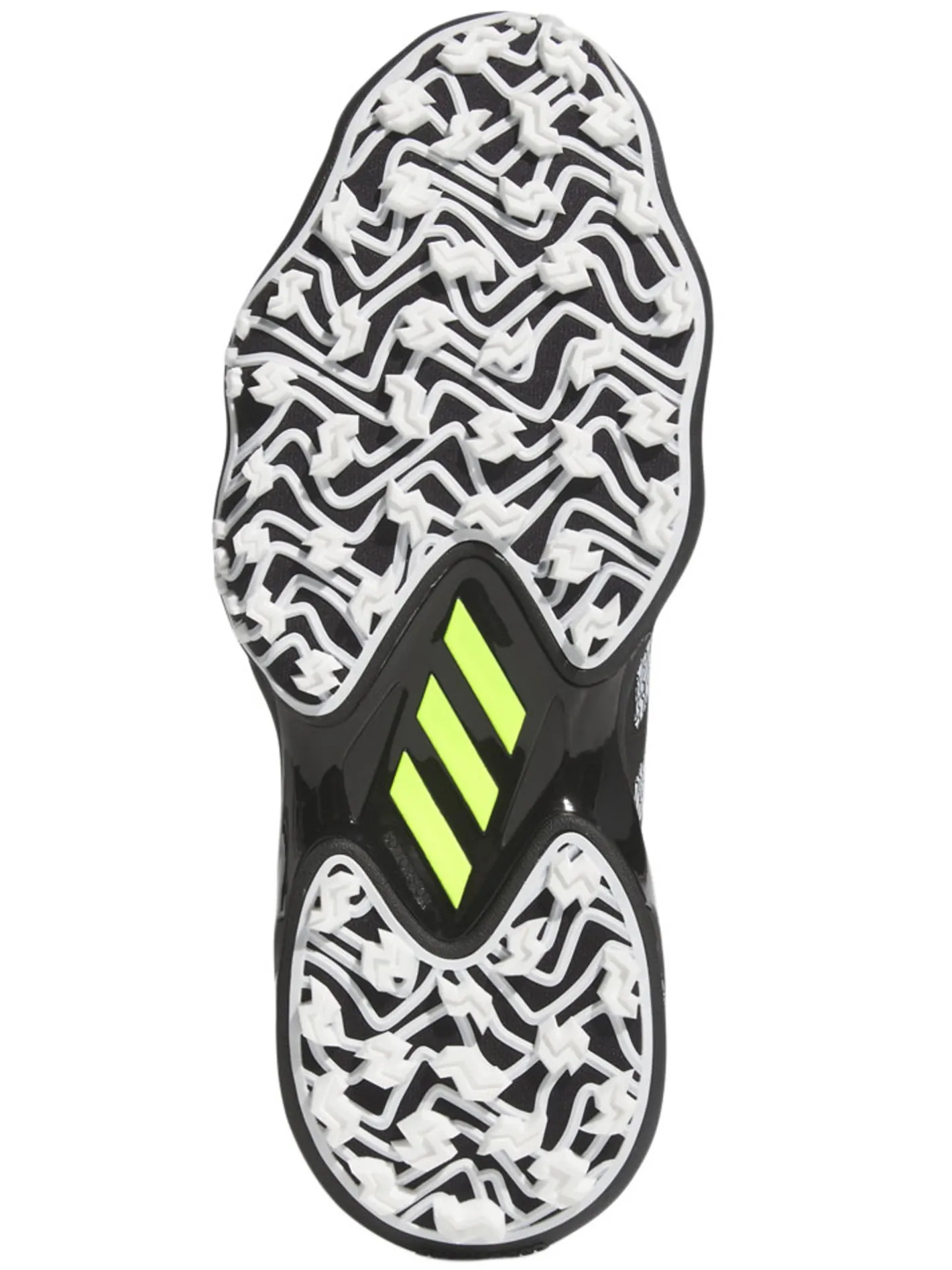 Adidas Codechaos 25 Spikeless Golf Shoes - Core Black/Ftwr White/Lucid Lemon