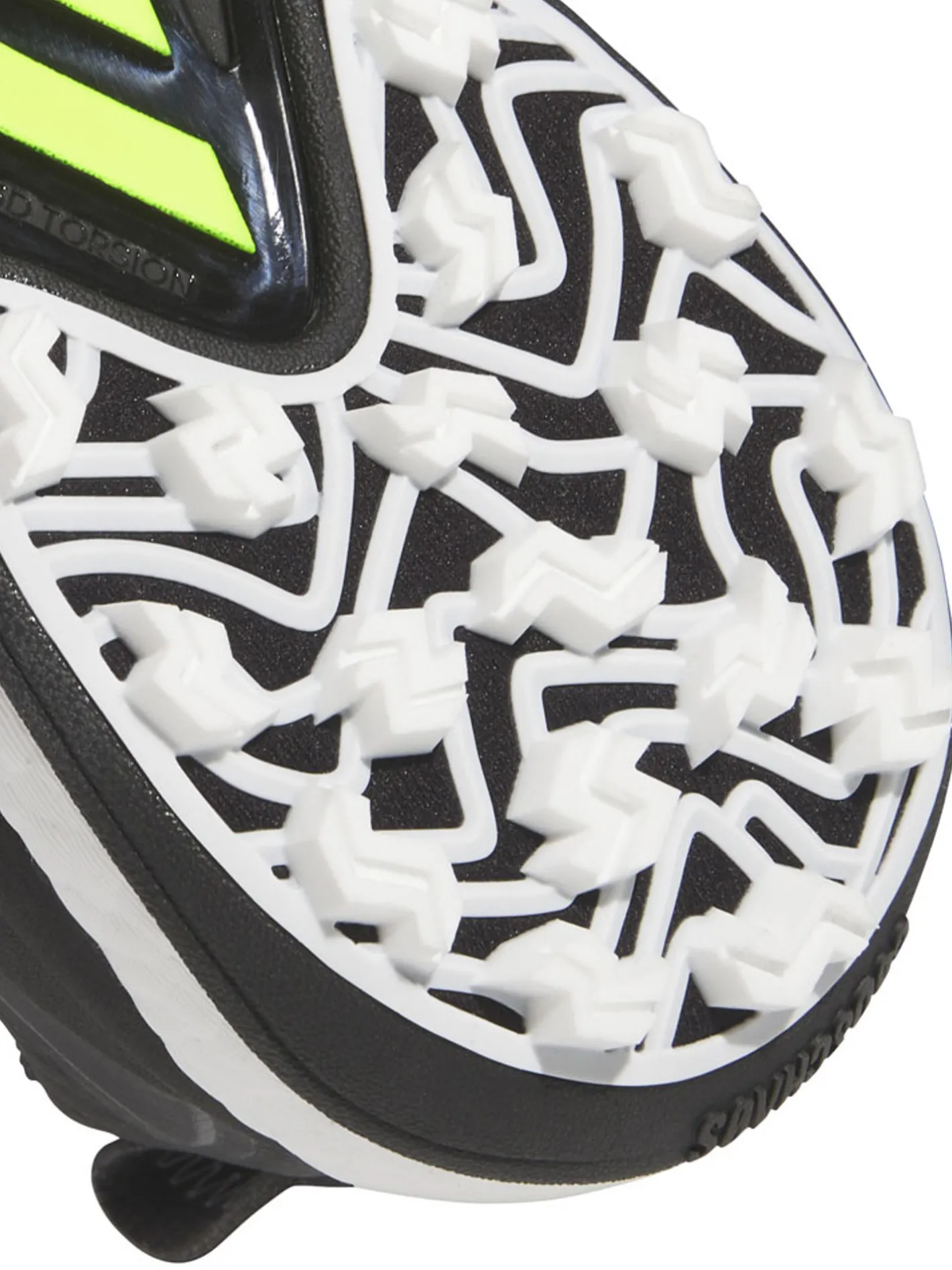 Adidas Codechaos 25 Spikeless Golf Shoes - Core Black/Ftwr White/Lucid Lemon