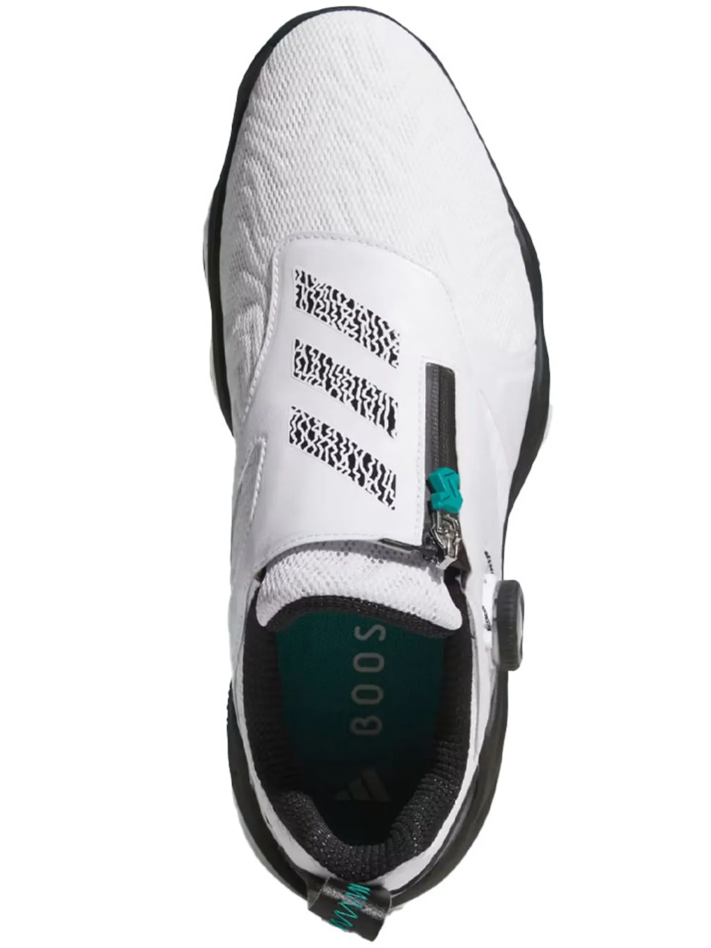 Adidas Codechaos BOA 25 Spikeless Golf Shoes - Ftwr White/Core Black/Pure Teal
