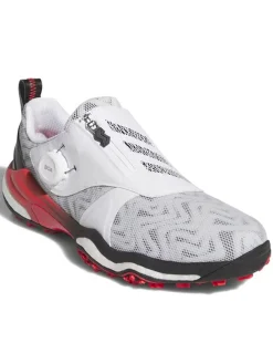 Adidas Codechaos BOA 25 Spikeless Golf Shoes - Cloud White/Core Black/Lucid Red