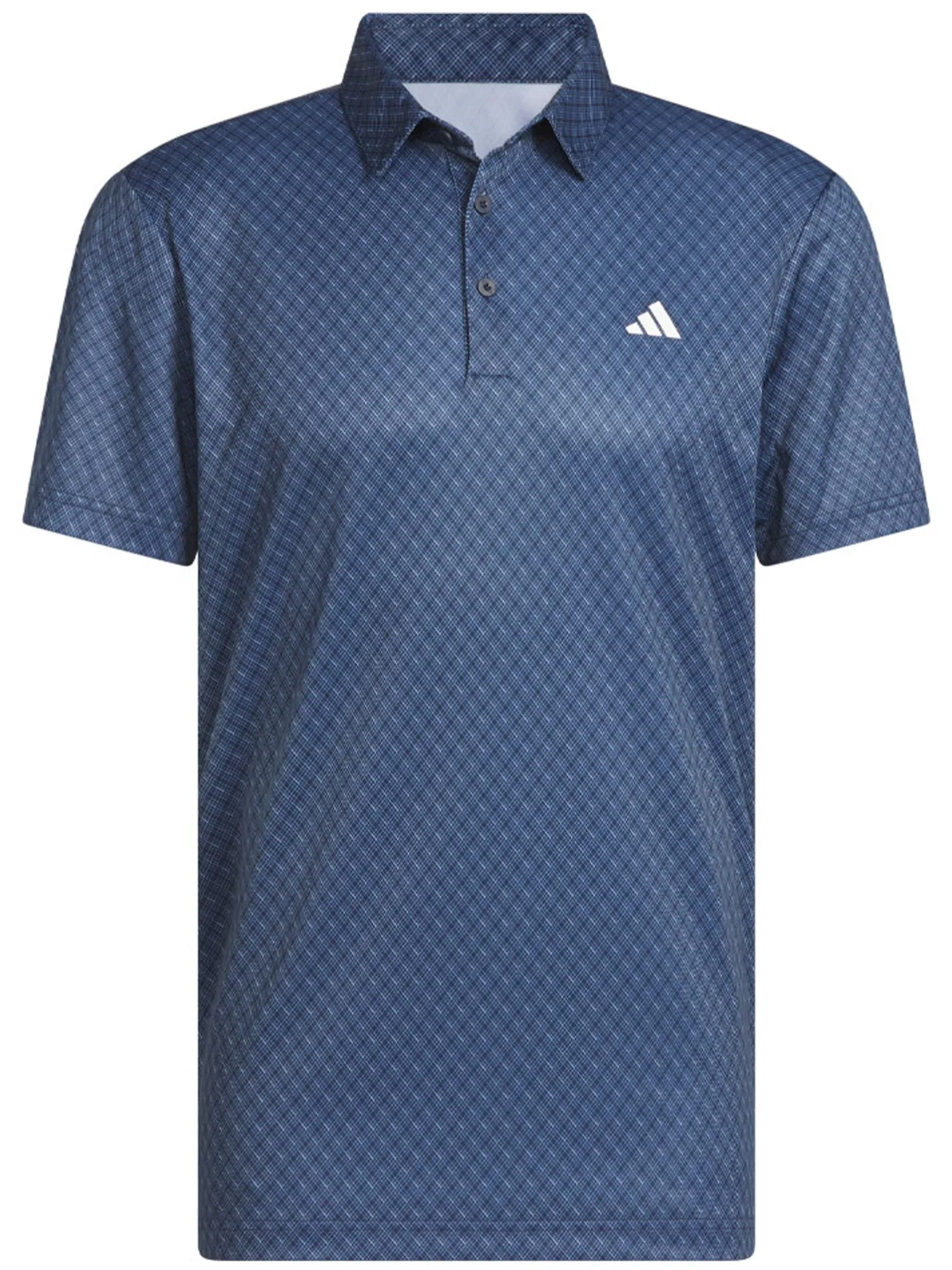 Adidas Core Allover Print Polo Shirt - Collegiate Navy/White