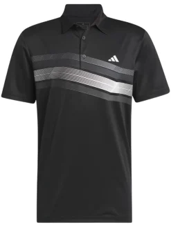 Adidas Core Chest Stripe Polo Shirt - Black