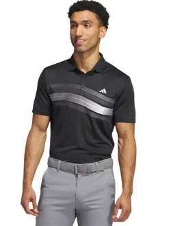 Adidas Core Chest Stripe Polo Shirt - Black