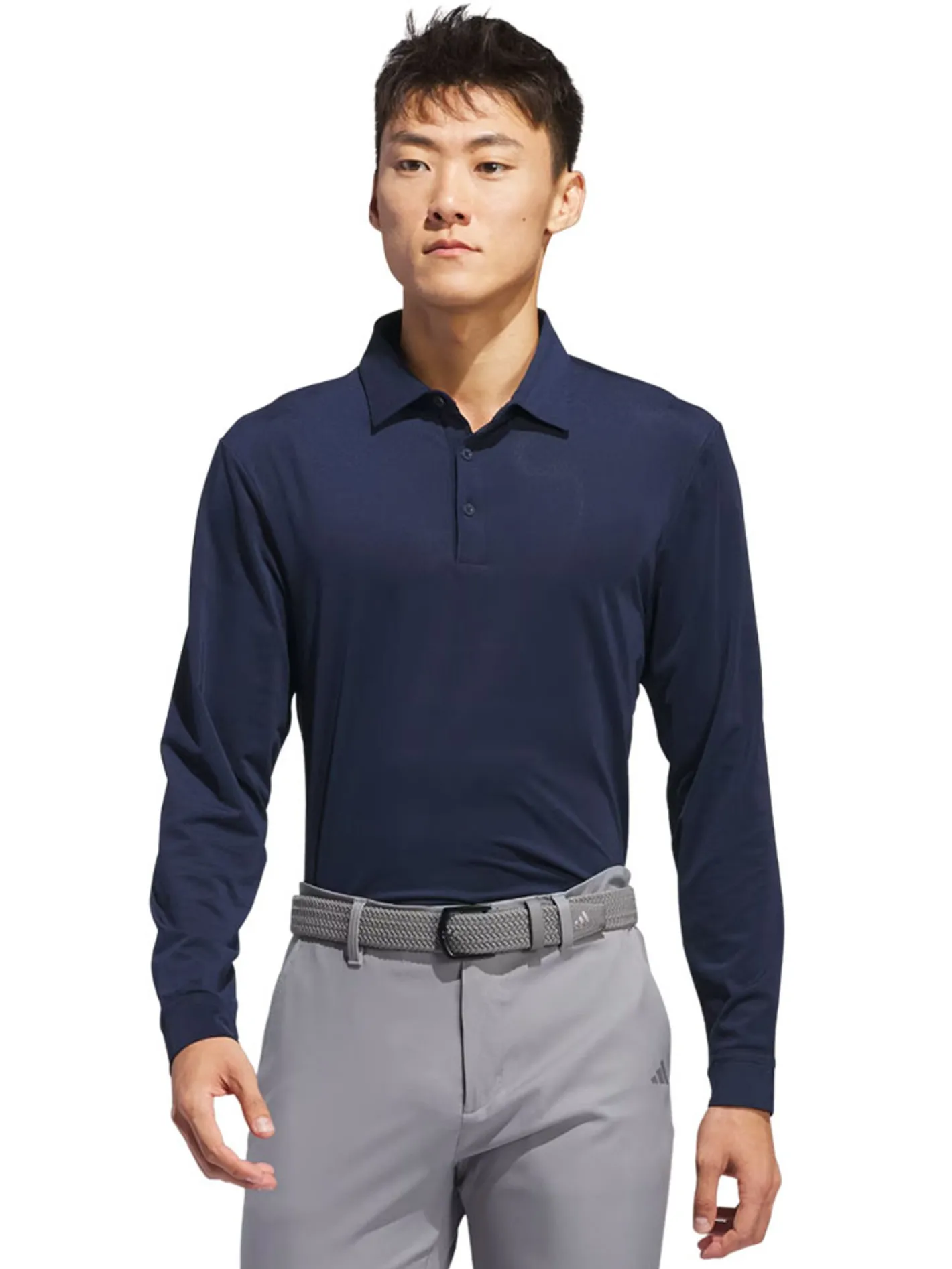 Adidas Core Long Sleeve Polo Shirt - Collegiate Navy