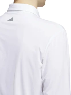 Adidas Core Long Sleeve Polo Shirt - White