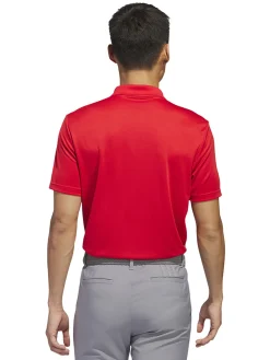 Adidas Core Performance PrimeGreen Polo Shirt - Collegiate Red