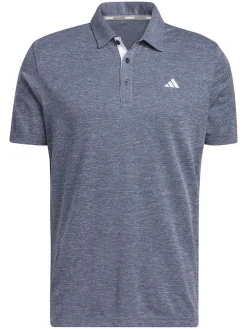 Adidas Drive Heather Polo Shirt - Collegiate Navy Mel.
