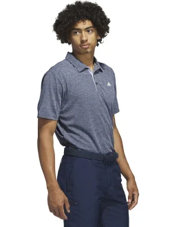 Adidas Drive Heather Polo Shirt - Collegiate Navy Mel.