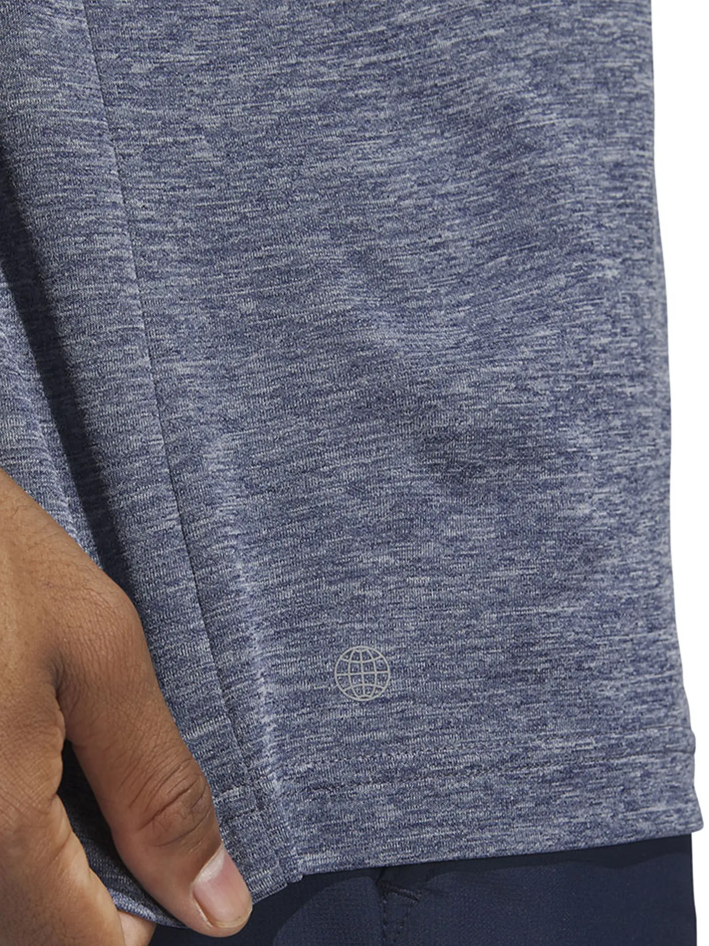 Adidas Drive Heather Polo Shirt - Collegiate Navy Mel.