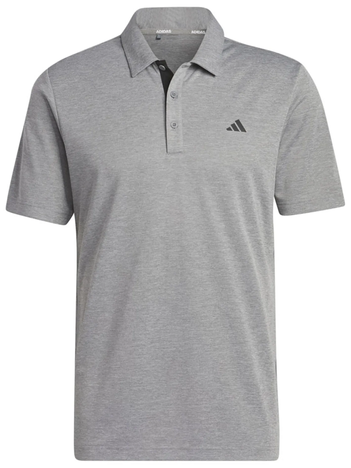 Adidas Drive Heather Polo Shirt - Grey Three Mel.