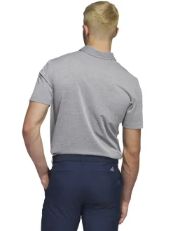 Adidas Drive Heather Polo Shirt - Grey Three Mel.