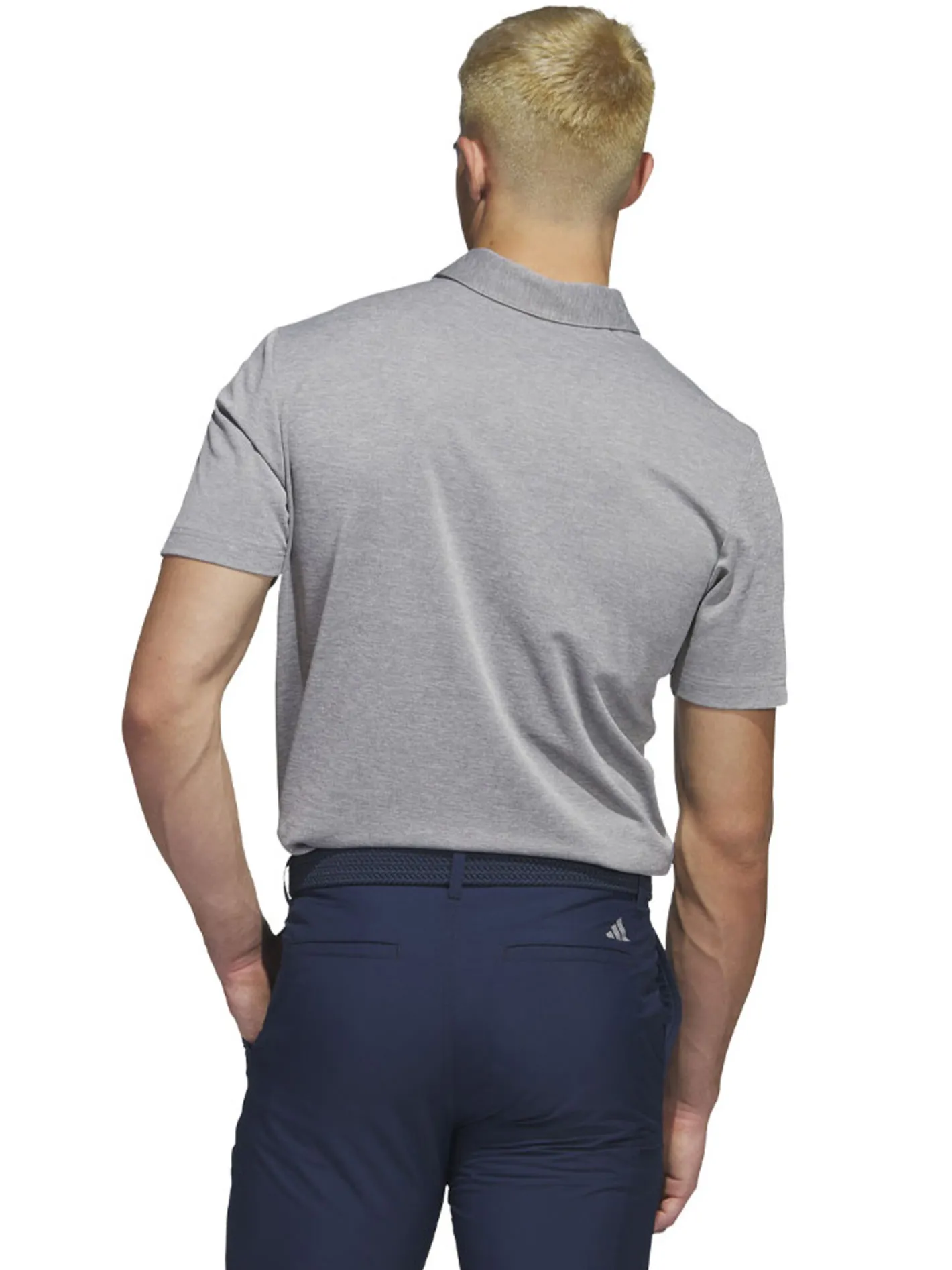 Adidas Drive Heather Polo Shirt - Grey Three Mel.