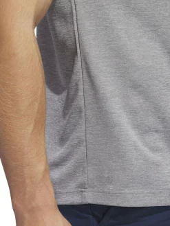 Adidas Drive Heather Polo Shirt - Grey Three Mel.