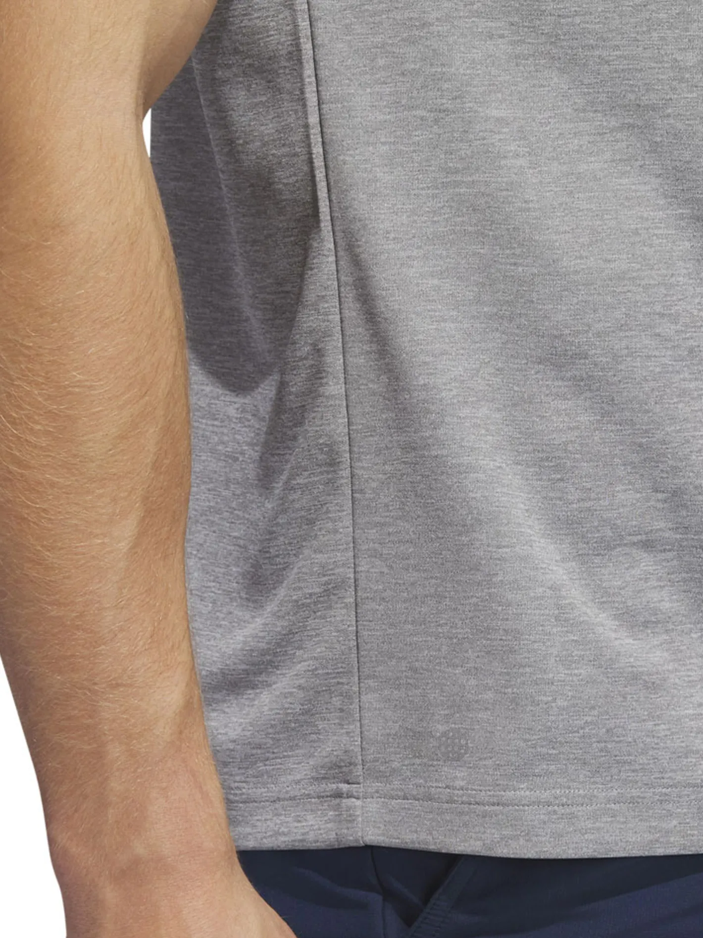 Adidas Drive Heather Polo Shirt - Grey Three Mel.