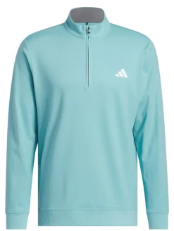 Adidas Golf Ultimate365 Classic Quarter-Zip - Mint Tone