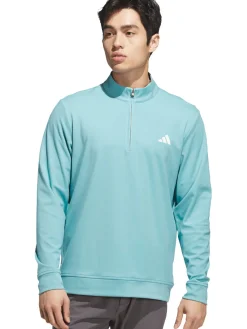 Adidas Golf Ultimate365 Classic Quarter-Zip - Mint Tone