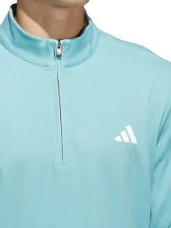 Adidas Golf Ultimate365 Classic Quarter-Zip - Mint Tone
