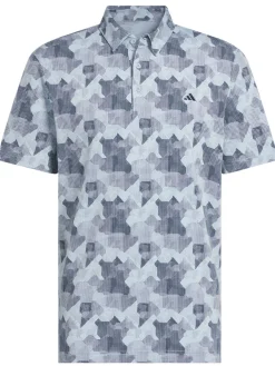 Adidas Go-To Printed Polo Shirt - Wonder Blue/Collegiate Navy