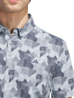 Adidas Go-To Printed Polo Shirt - Wonder Blue/Collegiate Navy