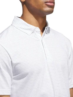 Adidas Go-to Rise Print Polo Shirt - White