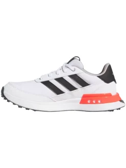 Adidas Junior S2G Spikeless Golf Shoes - Ftwr White/Core Black/Lucid Red