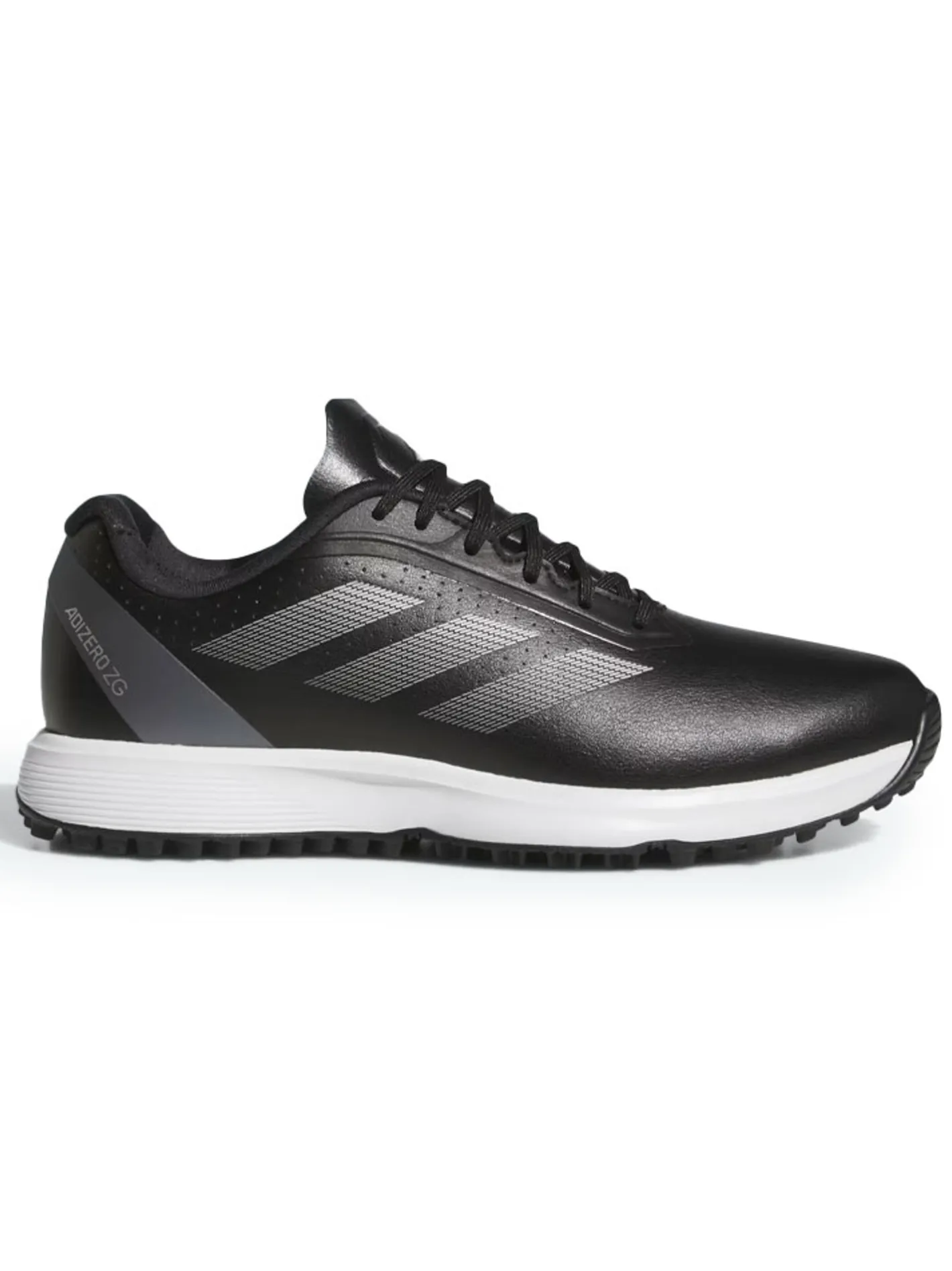 Adidas Juniors Adizero ZG Spikeless Golf Shoes - Core Black/Silver Met.