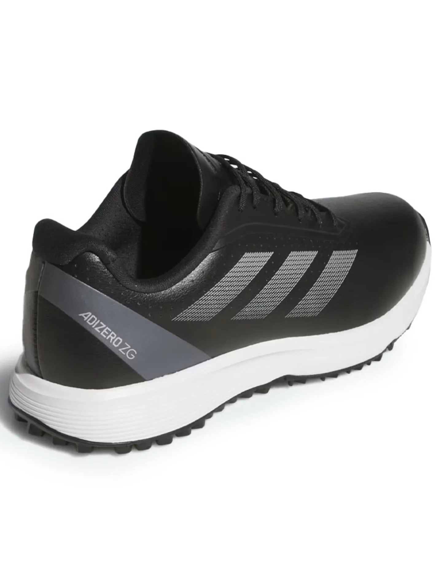 Adidas Juniors Adizero ZG Spikeless Golf Shoes - Core Black/Silver Met.