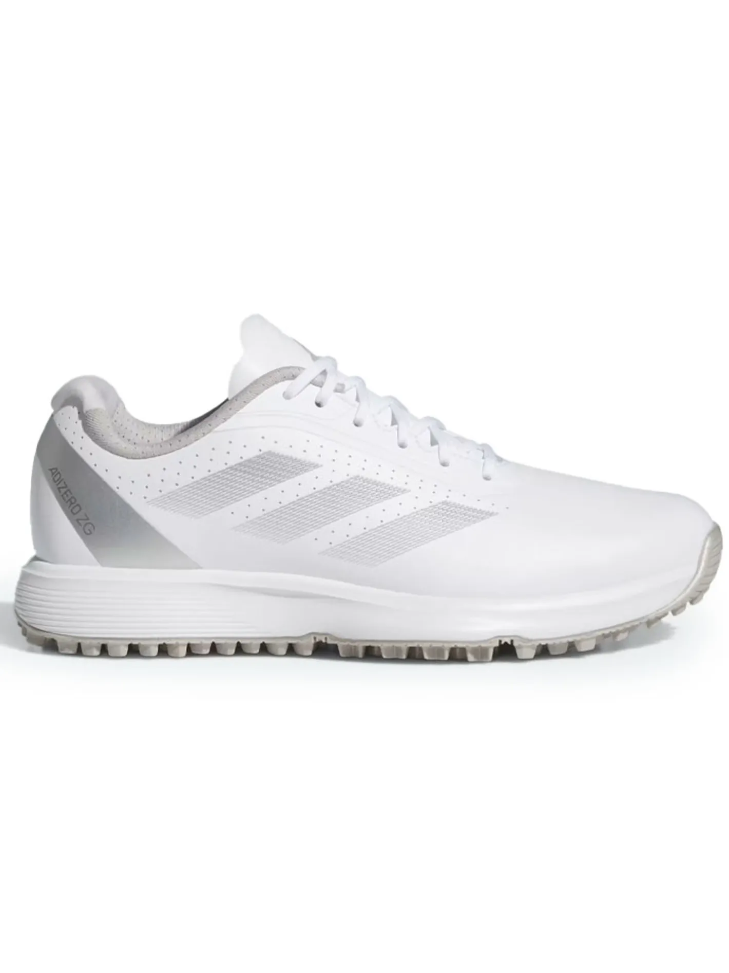 Adidas Juniors Adizero ZG Spikeless Golf Shoes - Ftwr White/Silver Met.