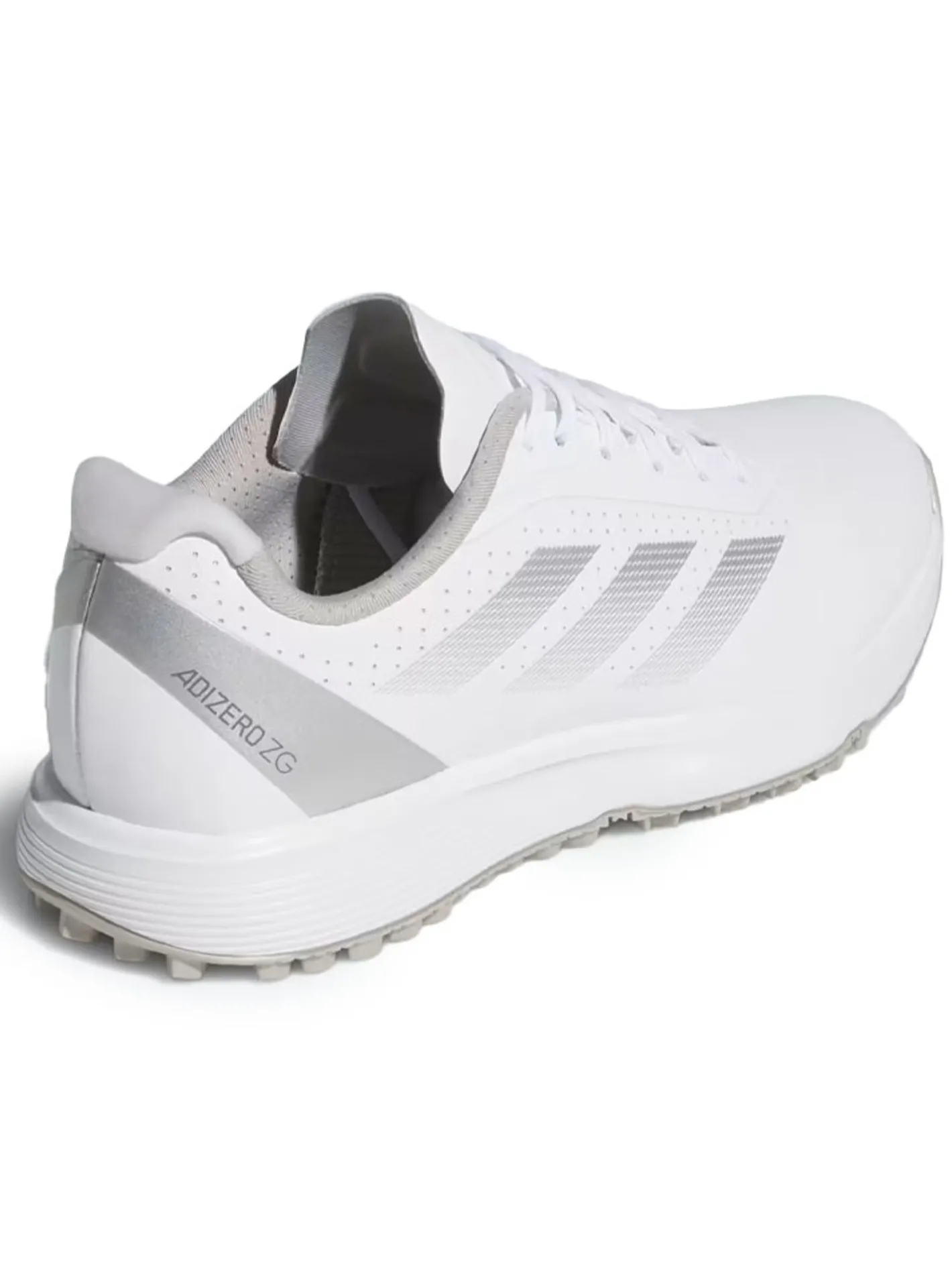 Adidas Juniors Adizero ZG Spikeless Golf Shoes - Ftwr White/Silver Met.
