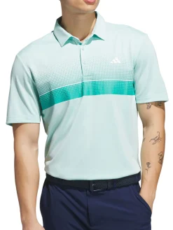Adidas Performance Allover Print Polo Shirt - Semi Flash Aqua