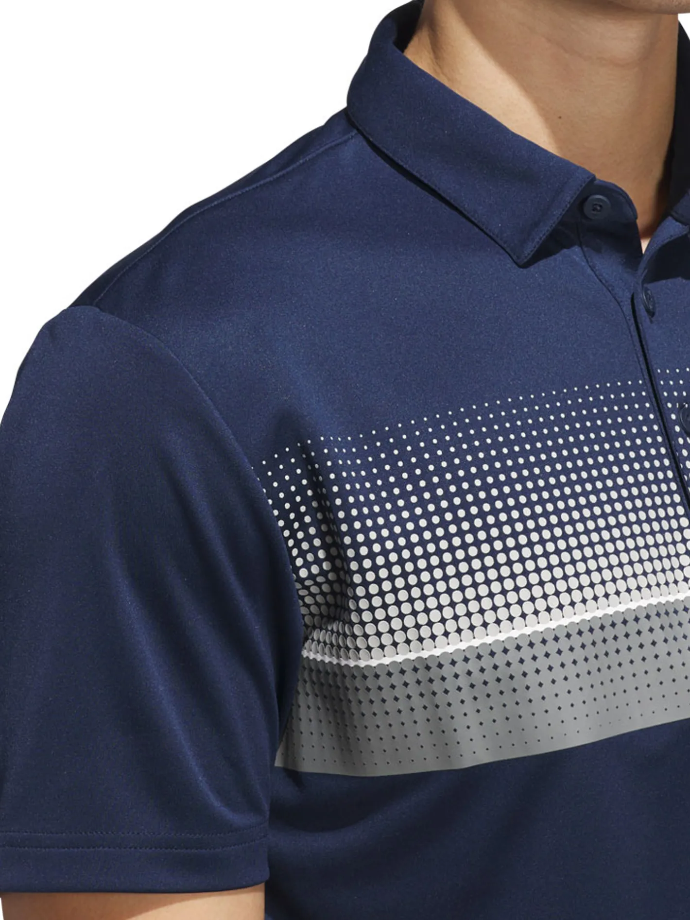 Adidas Performance Allover Print Polo Shirt - Collegiate Navy