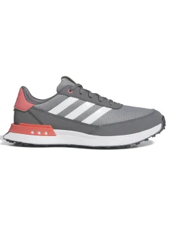 Adidas S2G Spikeless 24 Golf Shoes (Wide Fit) - Grey Three/Ftwr White/Scarlet