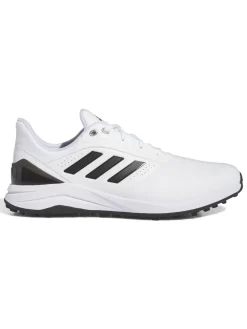 Adidas Solarmotion 24 Spikeless Golf Shoes (Wide Fit) - White/Black/Green