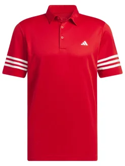 Adidas 3-Stripes Polo Shirt - Better Scarlet