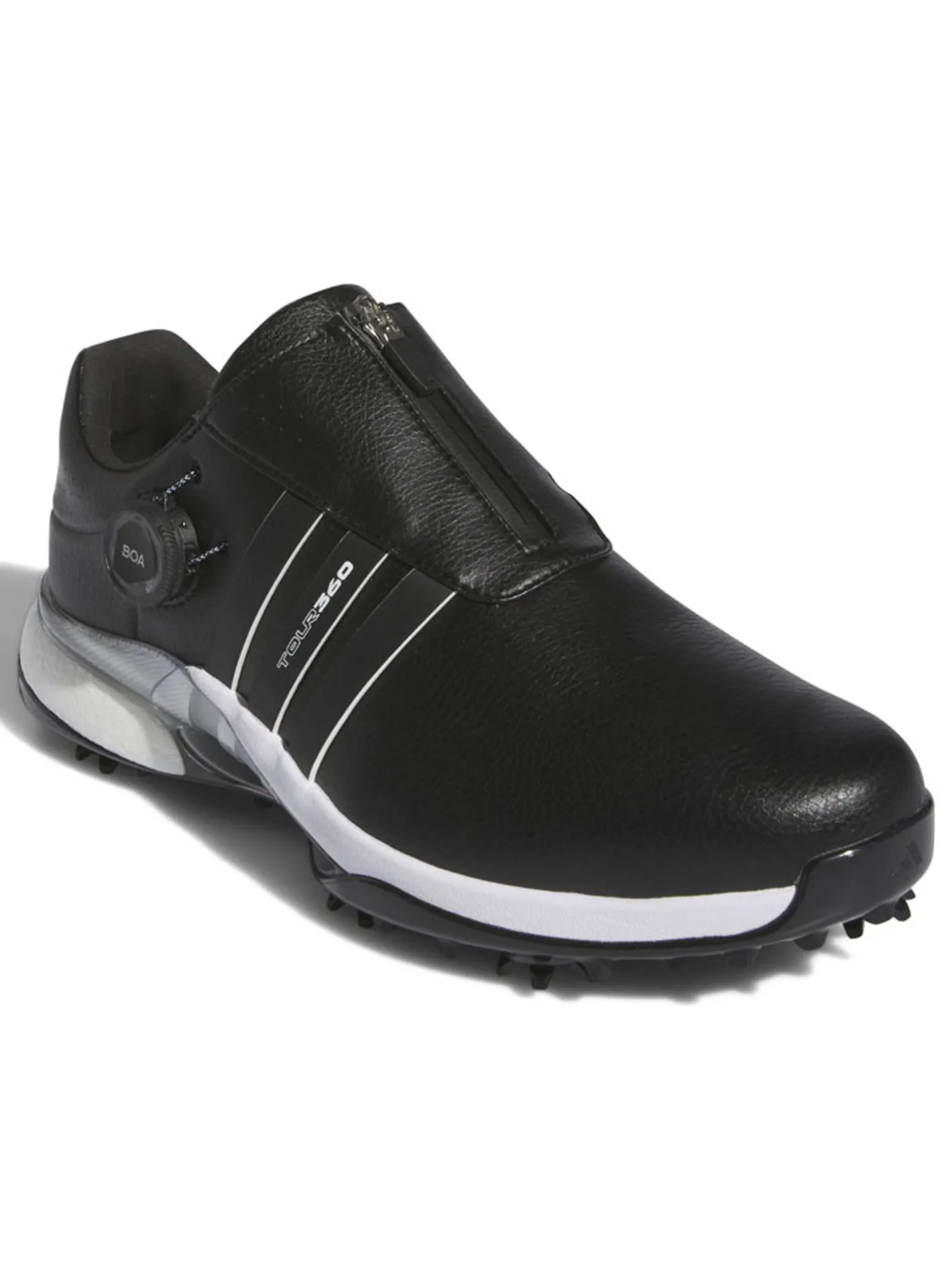 Adidas Tour360 24 BOA Boost Golf Shoes (Wide Fit) - Core Black/Core Black