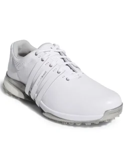 Adidas Tour360 25 Wide Spikeless Golf Shoes - Ftwr White/Ftwr White/Silver Met.