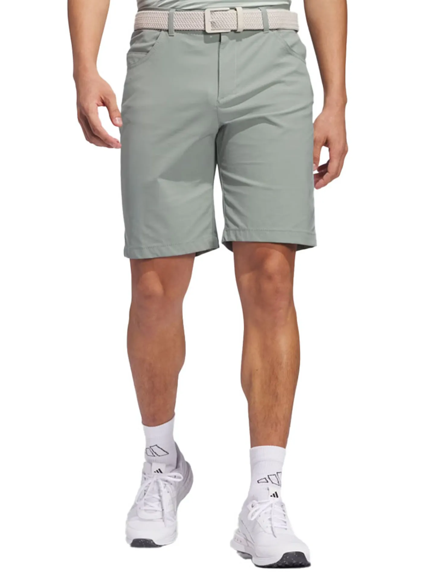 Adidas Ultimate365 5-Pocket 9-Inch Golf Short - Silver Green