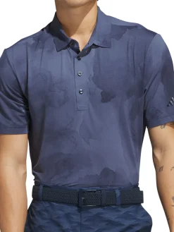 Adidas Ultimate365 Printed Cool Feeling Tour Polo Shirt - Collegiate Navy