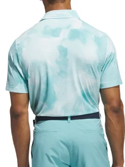 Adidas Ultimate365 Printed Cool Feeling Tour Polo Shirt - Mint Tone