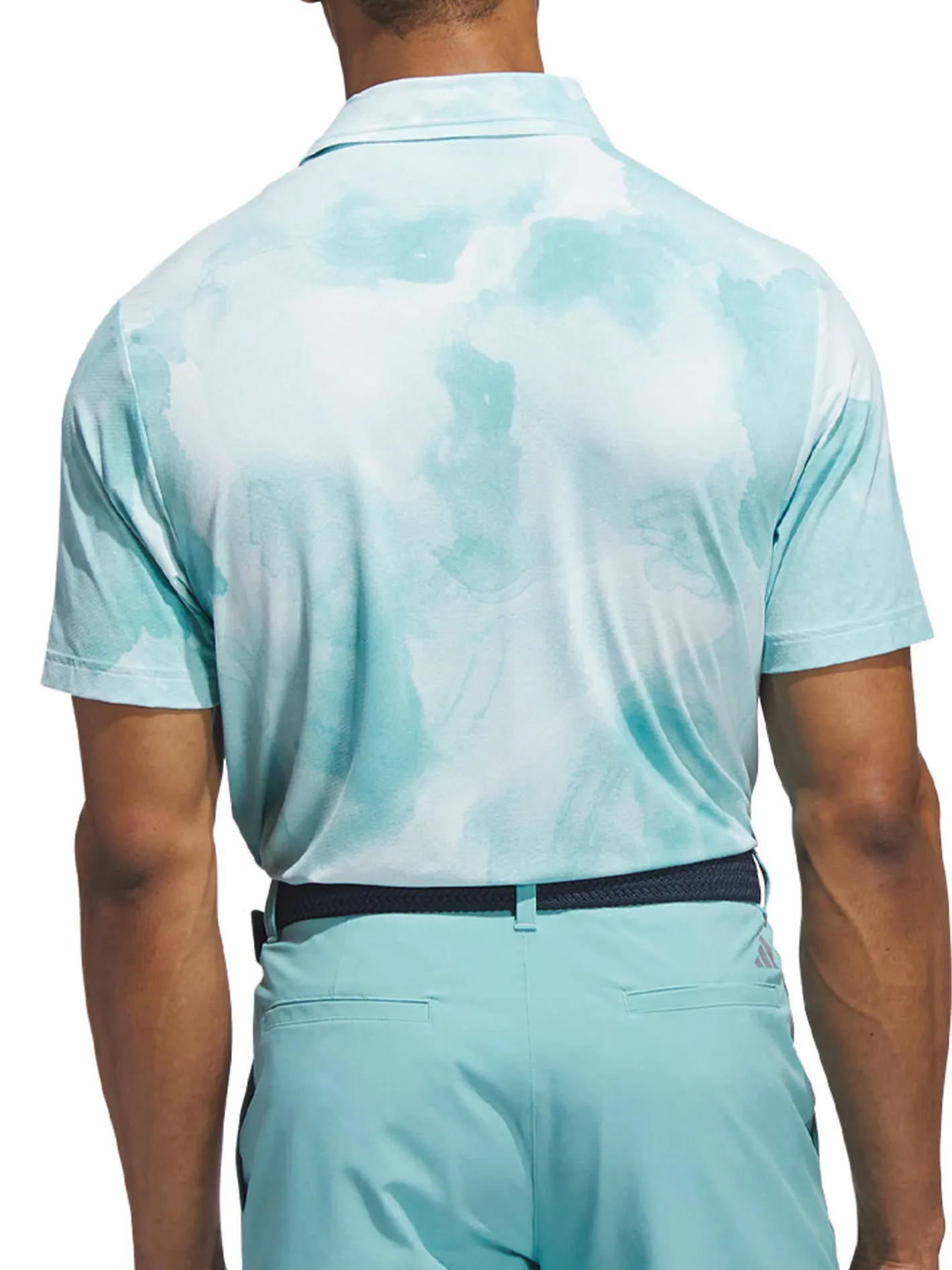 Adidas Ultimate365 Printed Cool Feeling Tour Polo Shirt - Mint Tone