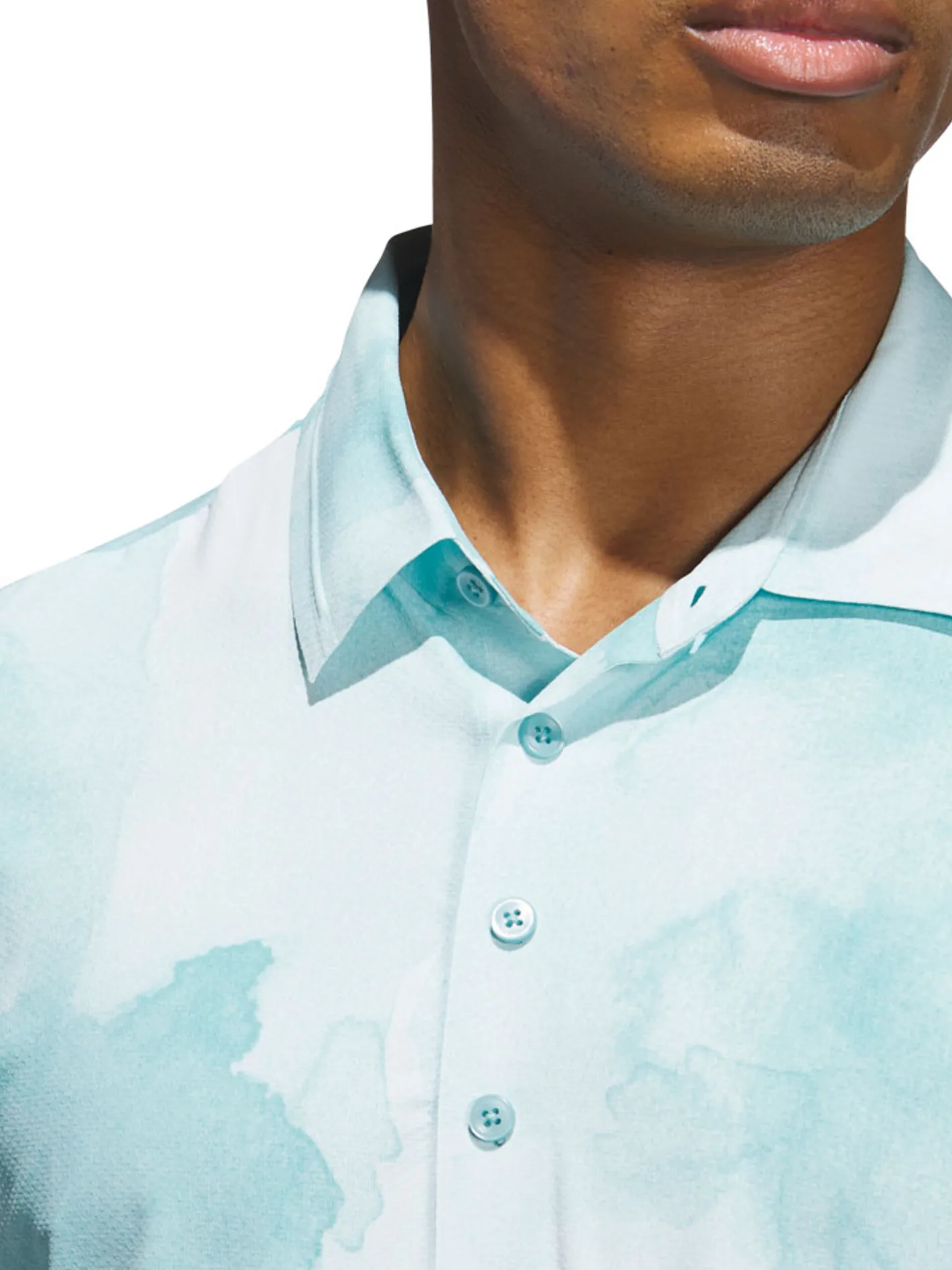 Adidas Ultimate365 Printed Cool Feeling Tour Polo Shirt - Mint Tone