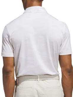 Adidas Ultimate365 Speed Stripe Polo Shirt - Alumina/White